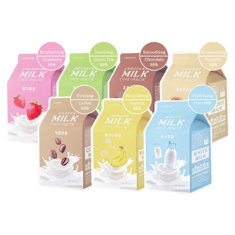 Milk One-Pack Facemask #Strawberry Milk - Image 5